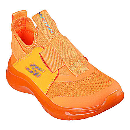 Boys' Orange Skech Fast Ice Athletic Shoes