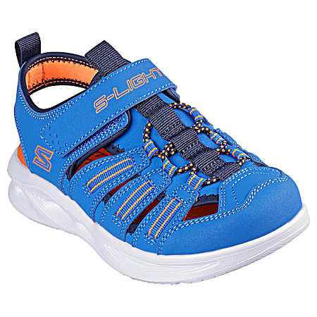 Boys' Black/Navy Fisherman S Lights Sandals
