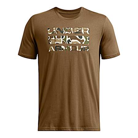 Men's Coyote Stacked Logo Short Sleeve Shirt