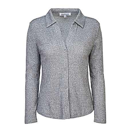 Women's Long Sleeve Button Front Cardigan