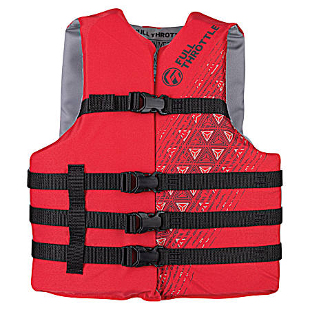 Unisex Adult Oversized Red Ski Vest