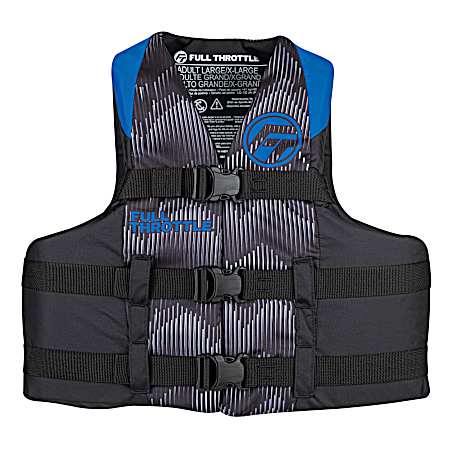 Adult Large/X-Large Blue Nylon Sports Vest