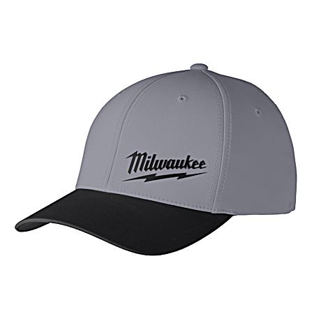 Adult Dark Grey WORKSKIN Performance Fitted Cap
