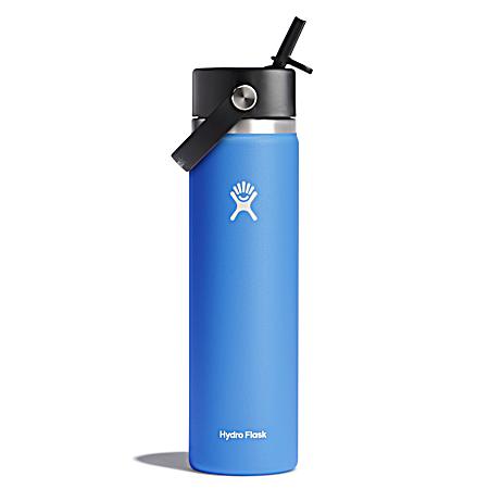 24 oz Wide Flex Straw Cap Cascade