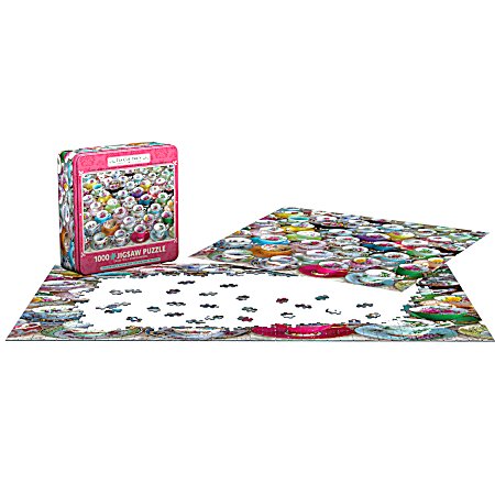 Puzzle Square Shaped Tin - 1000 Pc. Assorted