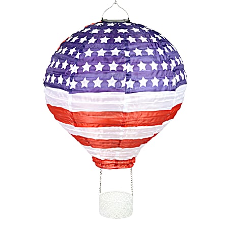 Patriotic Solar Hanging Lantern