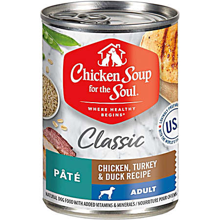 Adult Classic Chicken, Turkey & Duck Recipe Wet Dog Food