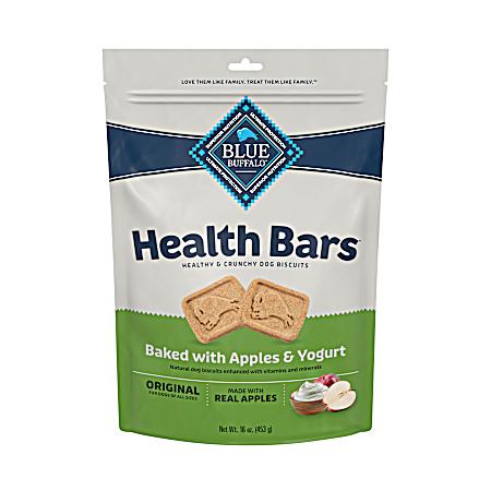 Health Bars Apples & Yogurt Dog Biscuits, 16 oz