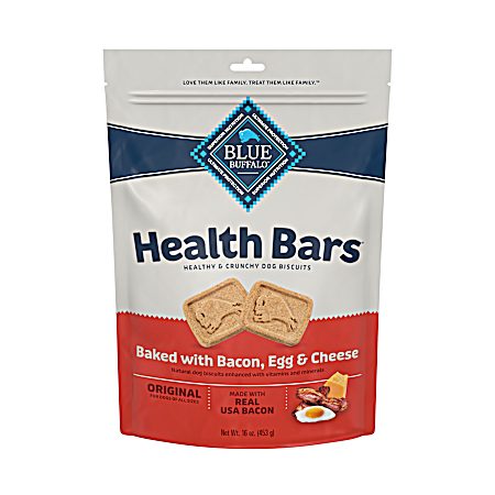 Health Bars Bacon, Egg & Cheese Dog Biscuits, 16 oz