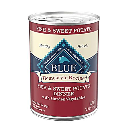 Adult Homestyle Recipe Fish & Sweet Potato Dinner w/ Garden Vegetables Wet Dog Food