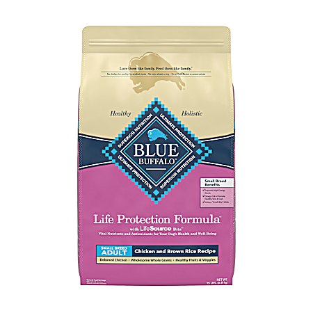 Adult Life Protection Formula Small Breed Chicken & Brown Rice Dry Dog Food, 15 lbs