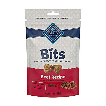 4 oz Bits Tender Beef Soft-Moist Training Dog Treats