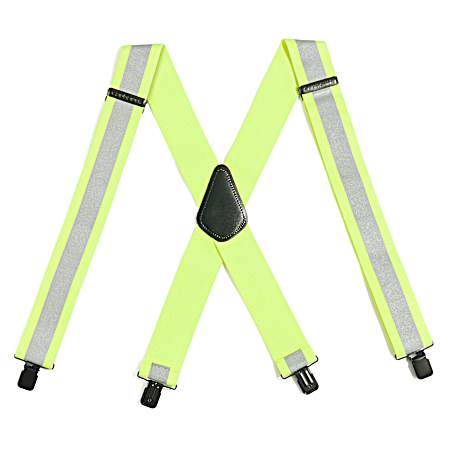 Men's Brite Lime High-Visibility Suspenders
