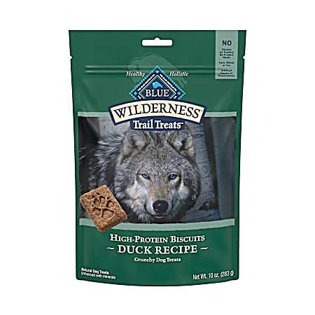 Wilderness Trail Treats Grain-Free Duck Biscuits Dog Treats
