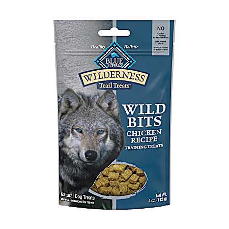 Wilderness Trail Treats Grain-Free Wild Bits Chicken Dog Training Treats