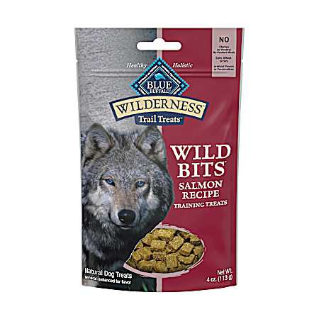 Wilderness Trail Treats Grain-Free Wild Bits Salmon Dog Training Treats