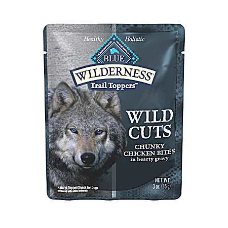 BLUE Wilderness Trail Toppers Chunky Chicken Bites Wild Cuts Natural Dog Snack