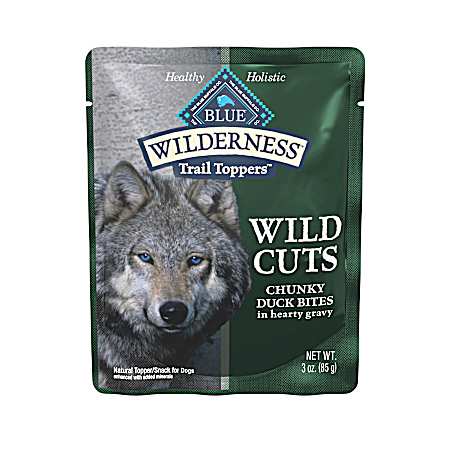 BLUE Wilderness Trail Toppers Chunky Duck Bites Wild Cuts Natural Dog Snack