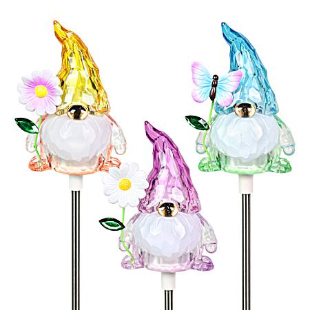 Translucent Solar Gnome Stake Assorted
