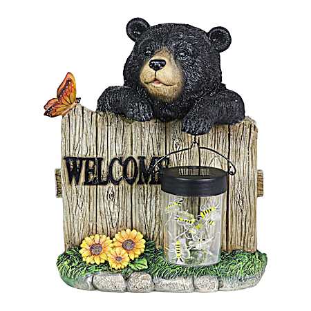 Welcome Solar Bear Firefly Jar Statue