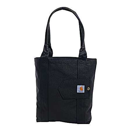 Black Vertical Open Tote