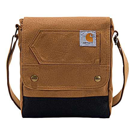 Women's Brown Cross-Body Snap Bag