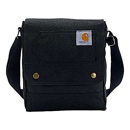 Women's Black Cross-Body Snap Bag