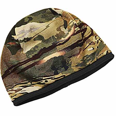Men's Forest All Season Camo/Blaze Orange Reversible Beanie