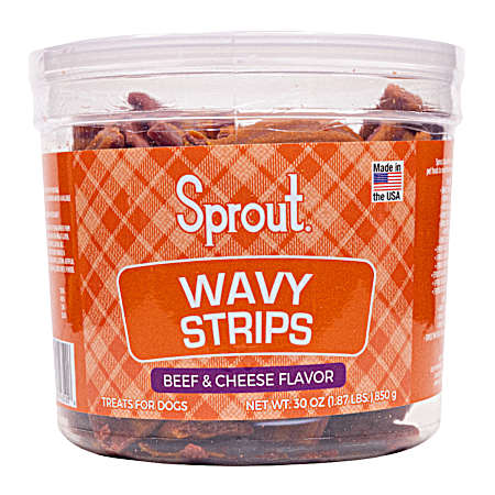 Wavy Strips Beef & Cheese Flavor Dog Treats, 30 oz