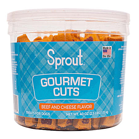 Gourmet Cuts Beef & Cheese Flavor Dog Treats, 40 oz