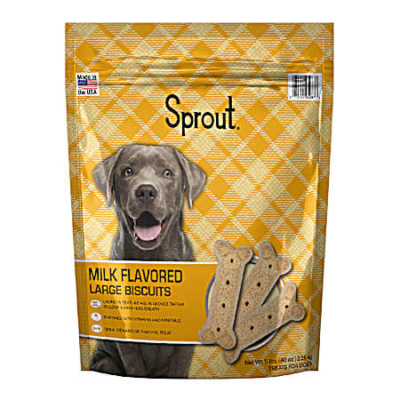 Milk Flavored Large Dog Biscuits, 5 lbs