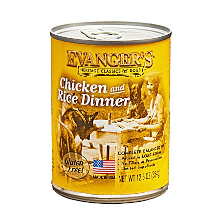 Heritage Classics All Lifestages Chicken & Rice Limited Ingredient Wet Dog Food, 12.5 oz