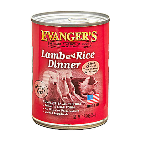 Heritage Classics All Lifestages Lamb & Rice Wet Dog Food, 12.5 oz