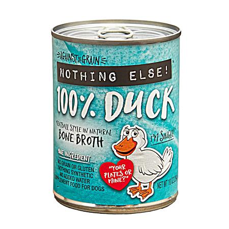 Against The Grain Nothing Else! All Lifestages Grain-Free 100% Duck Wet Dog Food, 12 oz
