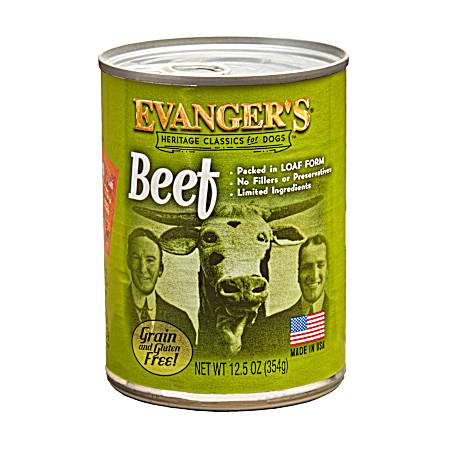 Heritage Classics Adult Grain-Free Beef Wet Dog Food, 12.5 oz