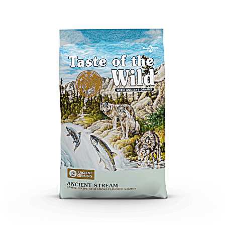 Ancient Stream All Lifestages Smoked Salmon Dry Dog Food 28 lbs