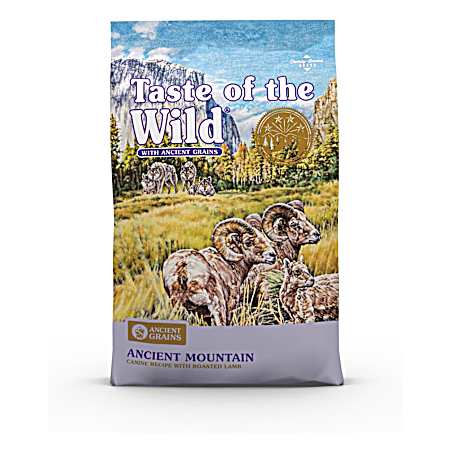 Ancient Mountain All Lifestages Roasted Lamb Dry Dog Food 28 lbs