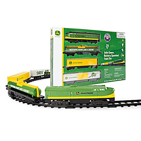 John Deere Battery-Operated Mini Diesel Train Set
