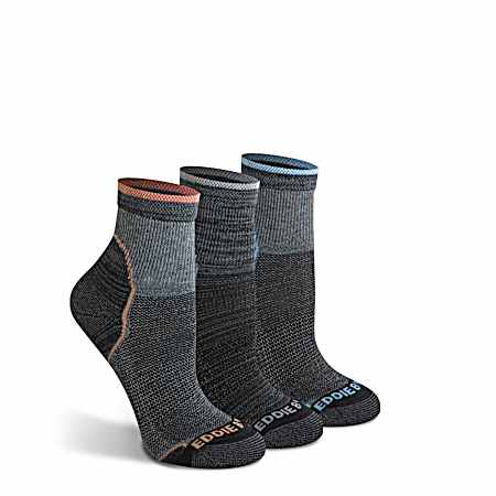 Women's Charcoal Fiber Thermal Crew Socks - 2 Pk