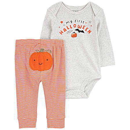 Infant 2 Pc My First Halloween Bodysuit Pant Set