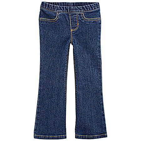 Toddler Girl's Flare Pull-On Denim Jeans