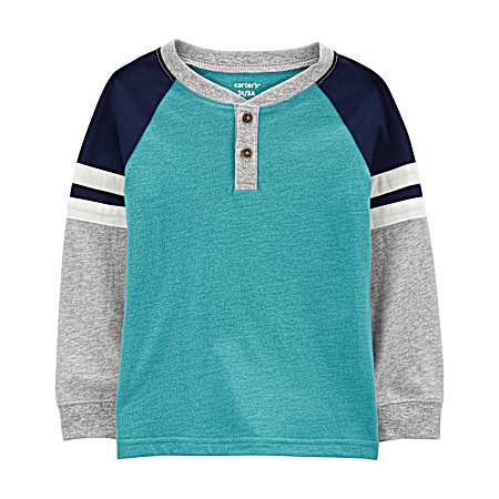 Toddler Boy's Colorblock Henley T-Shirt