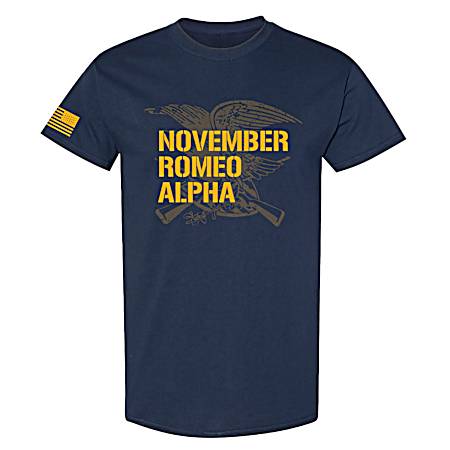 Men's Navy November Romeo Alpha Short Sleeve Shirt