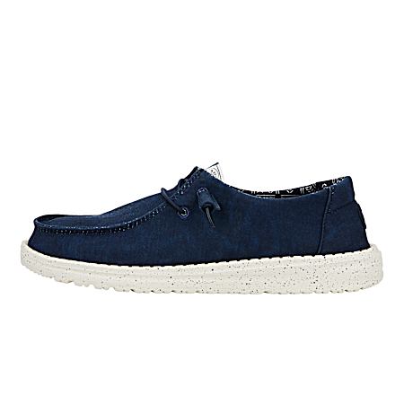 Women's Wendy Stretch Navy Slip-On's