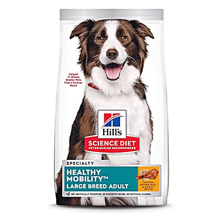 Science Diet Adult Large Breed Healthy Mobility Chicken, Brown Rice & Barley Dry Dog Food, 30 lbs