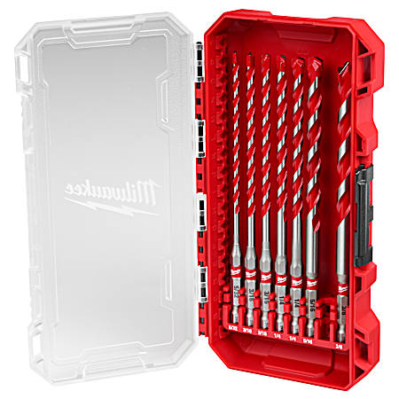 SHOCKWAVE™ Carbide Hammer Drill Bit Kit - 7 Pc