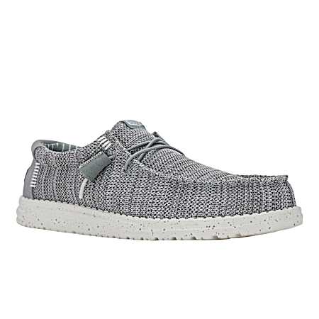 Men's Grey Wally Sox Stretch Slip-On's