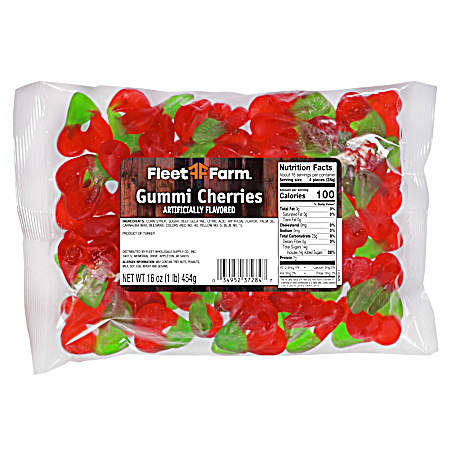 16 oz Gummi Cherry Candy