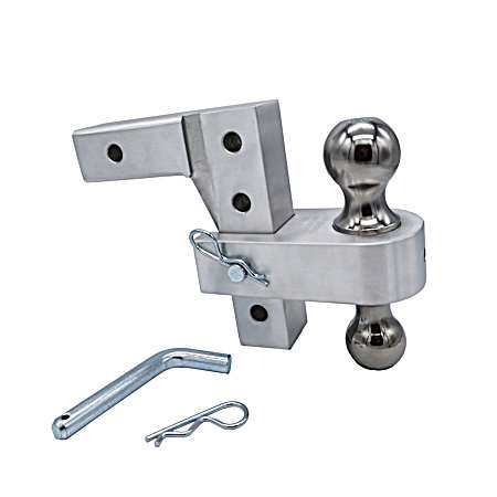 6 in Drop Aluminum Reversible Hitch Ball Mount