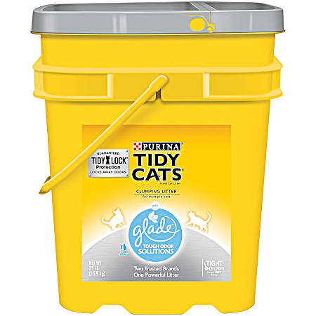 Tidy Cats Glade Odor Solutions Scoopable Cat Litter, 35 lb
